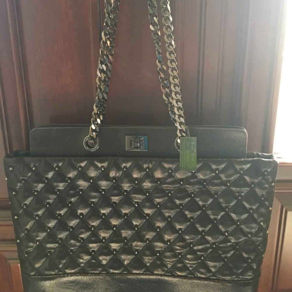 ***on hold***BEBE Metallic Quilted Tote bag